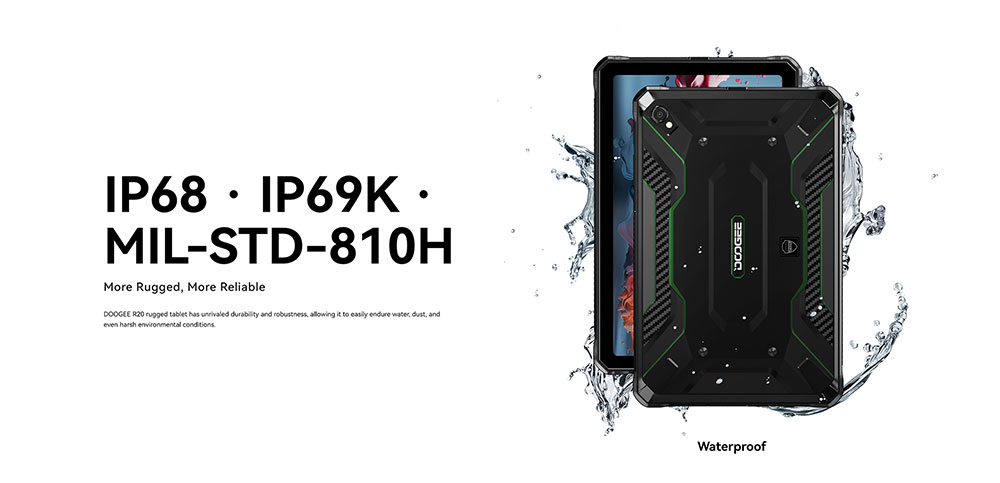 AnTuTu 40万点クラス「DOOGEE R20」タフネスタブレット – バッテリー