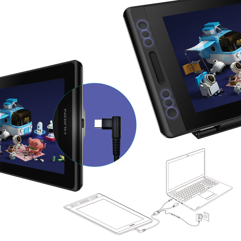 HUION 液晶タブレット KAMVAS Pro12 GT-116 Kamvas Pro 12 Portable