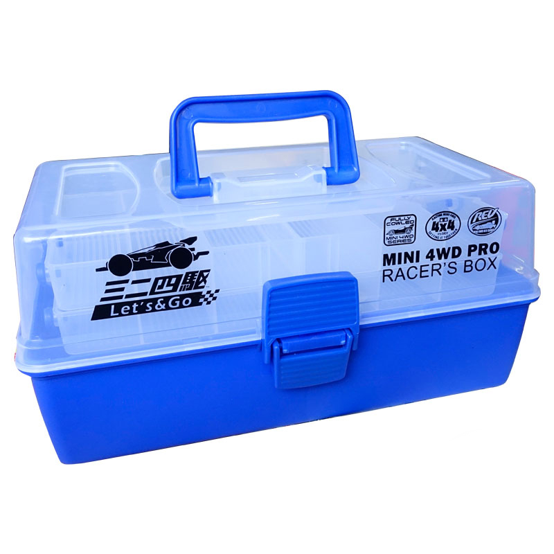 ○W14 タミヤ ミニ四駆 専用パーツボックス 工具箱 他パーツセット○