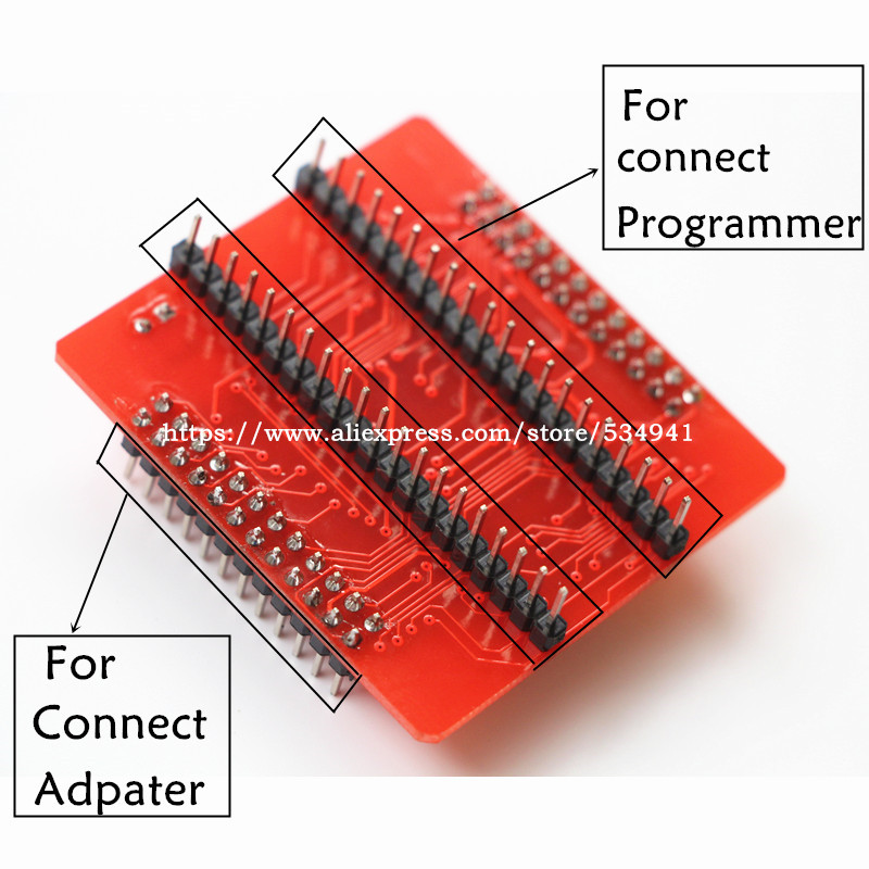 Original v3 tsop48/40/32 sop44/56 adaptador de xgecu tl866ii plus