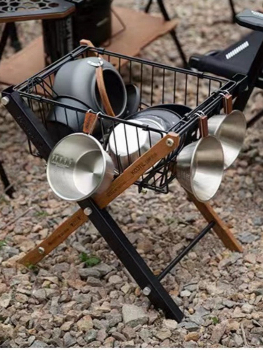 Igt-テーブルアクセサリー,2層収納棚,屋外キャンプユニット,ユニット