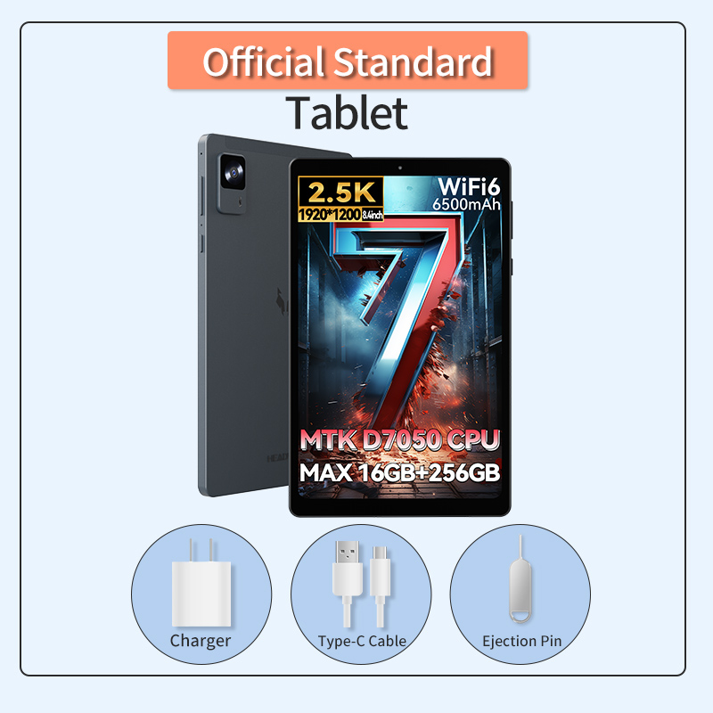 Headwolf FPad7 Android 14 タブレット 8インチ、MTK Dimensity 7050