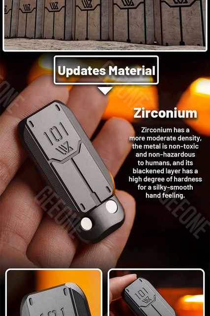 Mackie Cp2 Zirconium/Brassフィジェットトイ スライダー Mackie Cp2