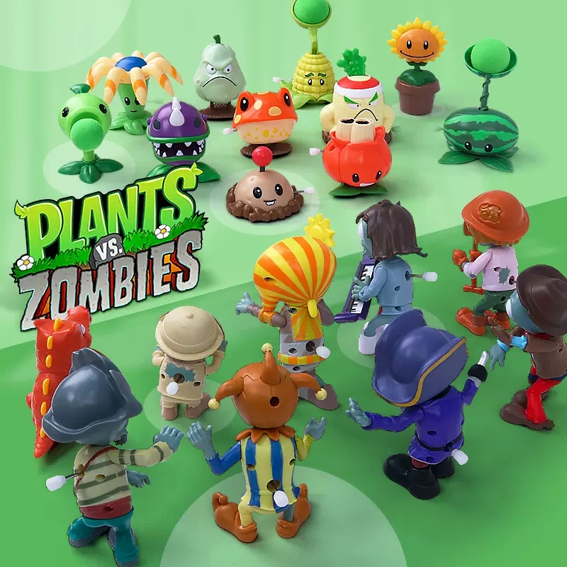 植物対ゾンビ2フルセットの噴出おもちゃスプリングブレーキピエロ