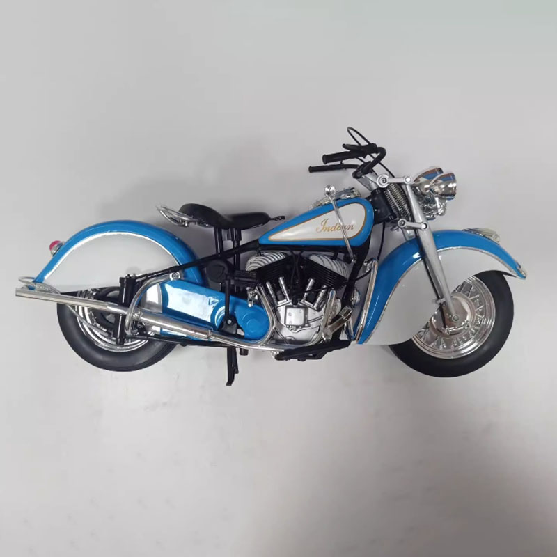 New 1:6 Scale Vintage Indian Motorcycle Diecast Alloy Simulation