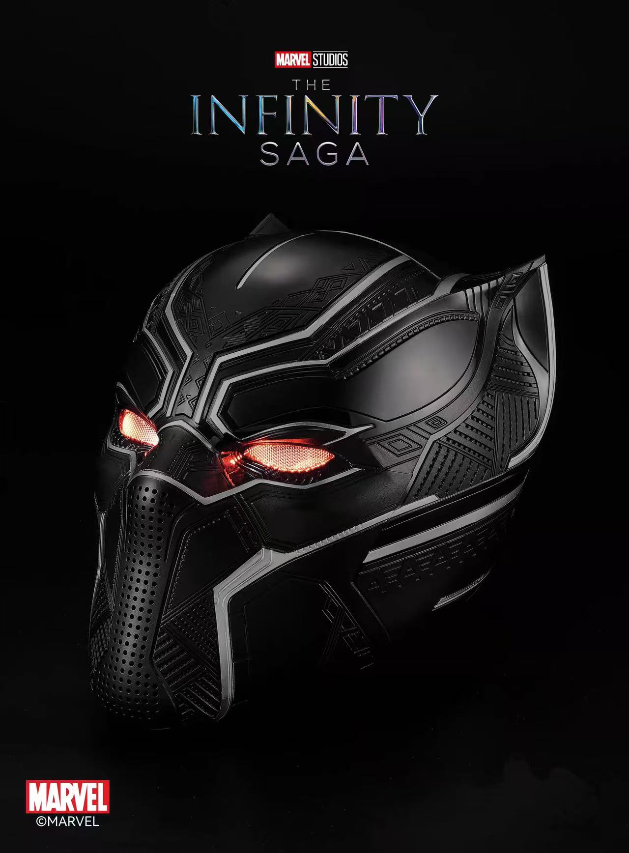 ブラックパンサー ヘルメット 1:1 着用可能 - アベンジャーズ コスプレ