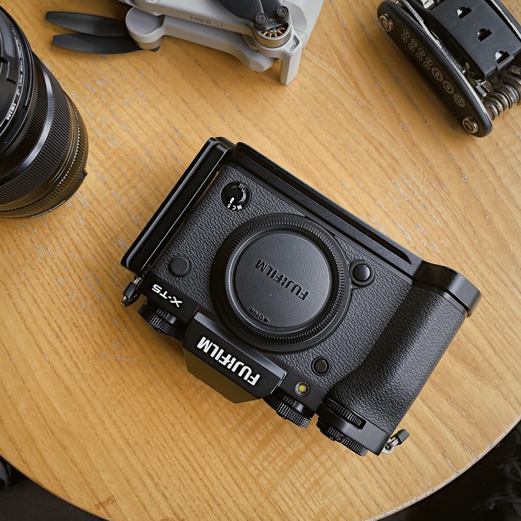 L垂直クイックリリースプレートqrカメラホルダーブラケットFujifilm用