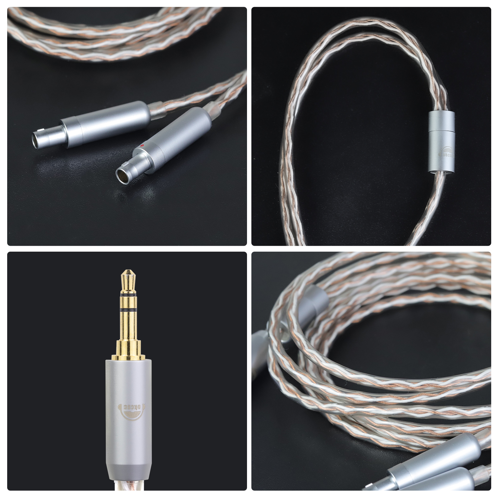 Sennheiser用のokscバランス型イヤホンケーブルHd800 hd800s hd820 dmo