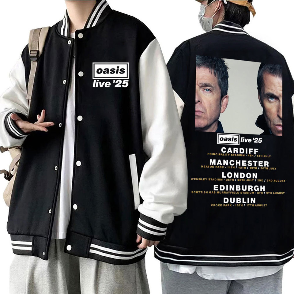 ミュージシャン Oasis Live '25 Logo Harrington Jacket Oasis Live 25