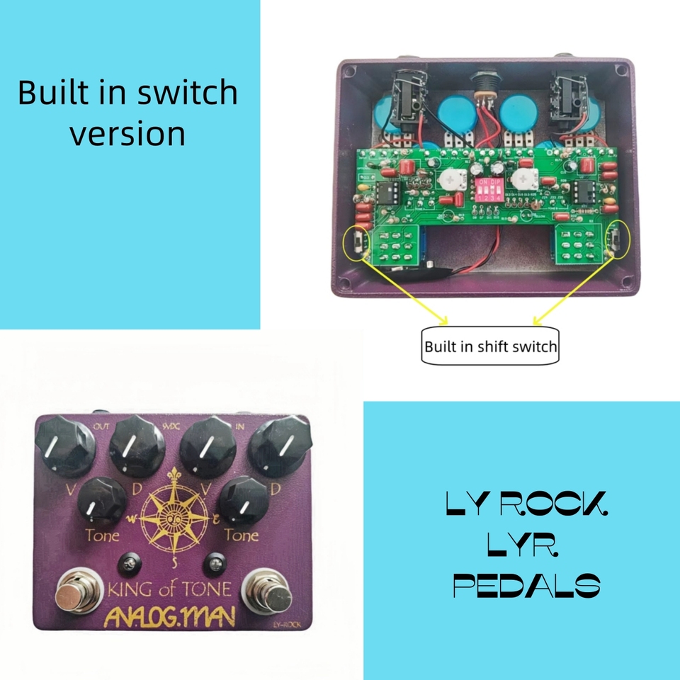 Analogman king of tone LY-Rock 旧型筐体 LYR PEDALS ly rock ,Guitar