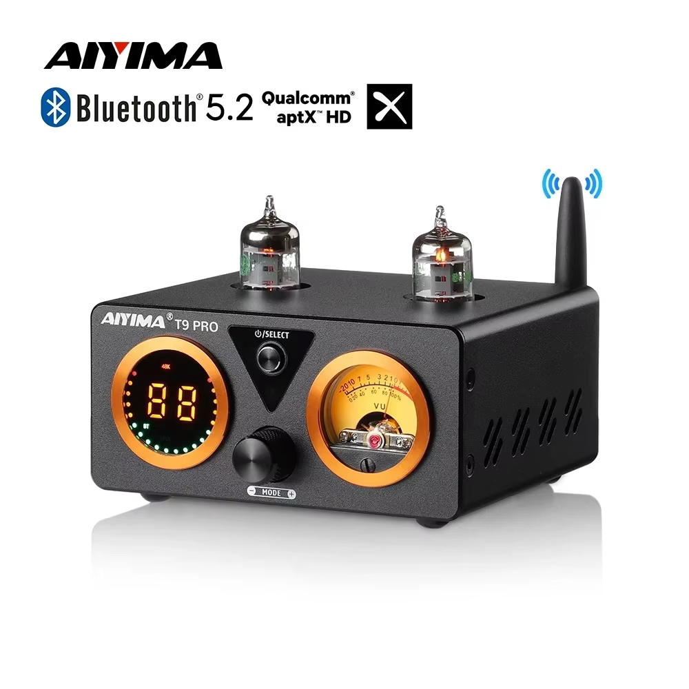 AIYIMA T9 HiFi Bluetooth 5.0 真空管アンプ USB DAC ステレオアンプ