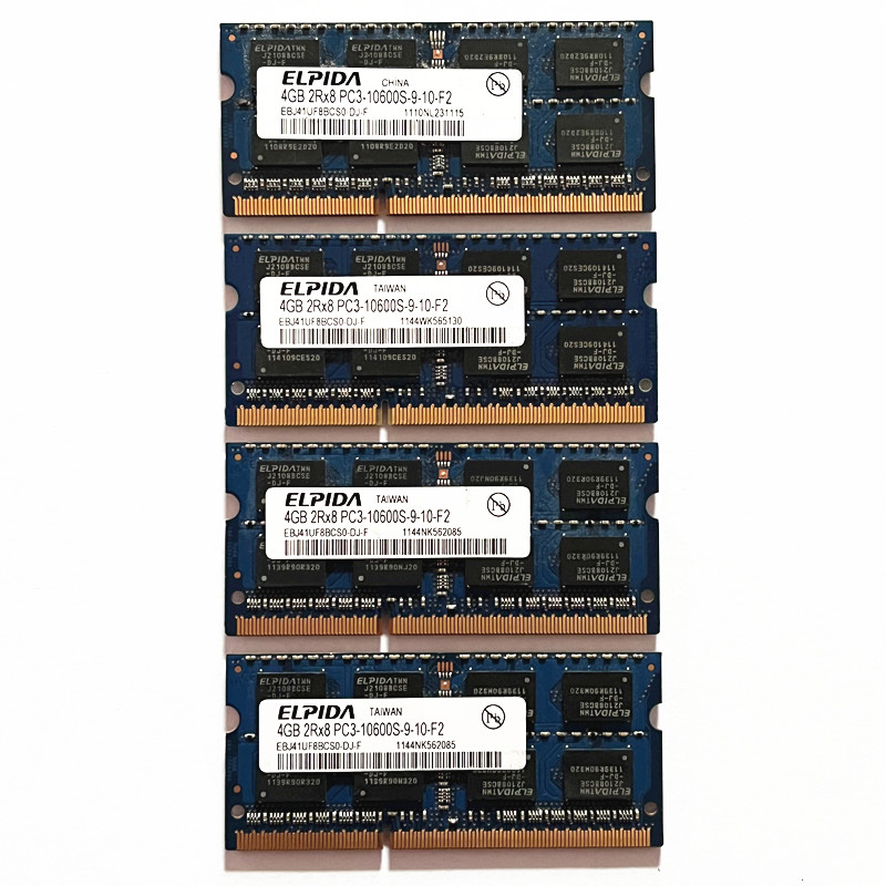 Elpida DDR3 4GB 1333MHz RAM 2Rx8 PC3-10600S SODIMM 204pin Laptop