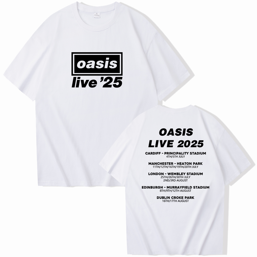 Oasis Tシャツ Live'25 Manchester (公式) OASIS Live 25 Tour 2025