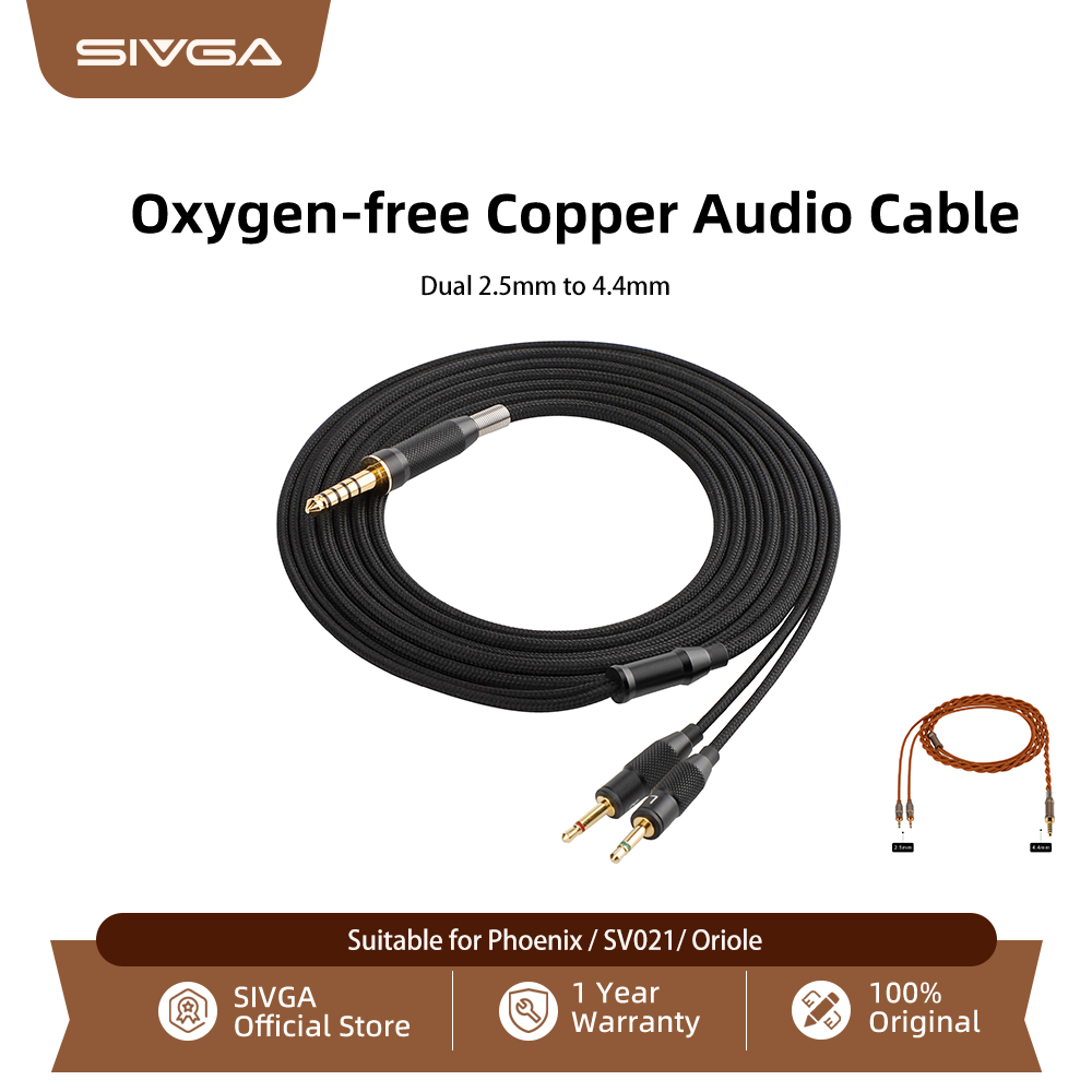 SIVGA Dual 2.5mm to 4.4mm Replacement Audio Cable for Phoenix