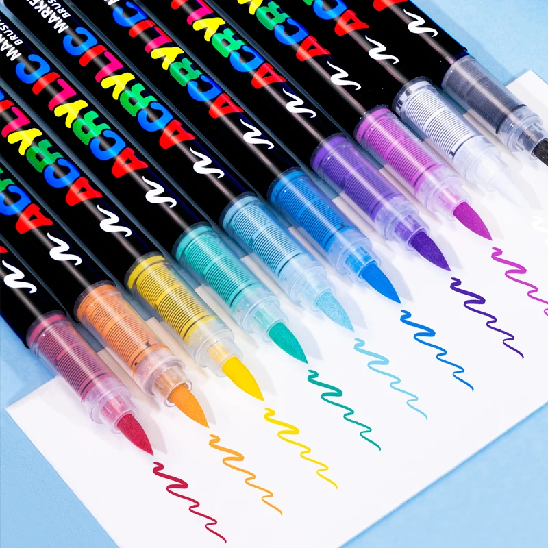 Guangna 360 288 Colors Acrylic Markers Brush Pens Fabric Rock