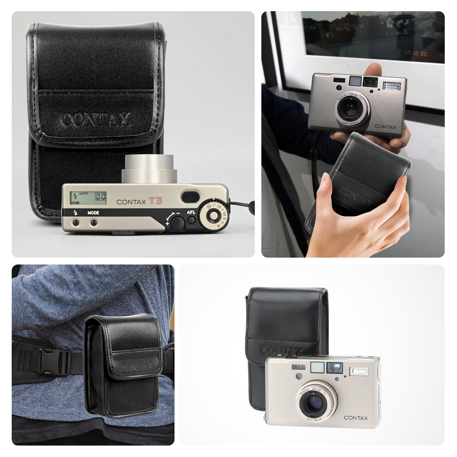 美品CONTAX T3 専用ケース・付属品付き ※おまけ電池2個付き 美