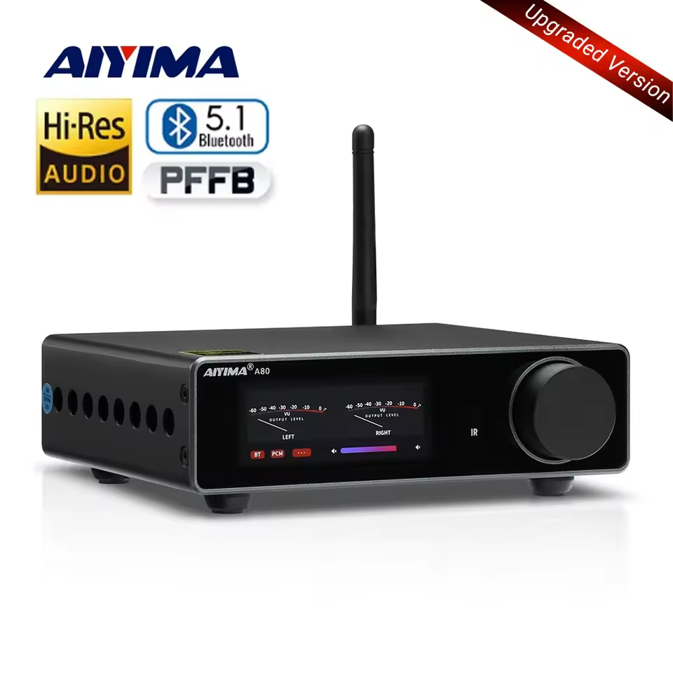 AIYIMA A80 TPA3255デコードアンプHIFI 2.0チャネルQCC 3034 Bluetooth