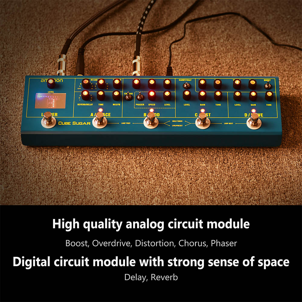 ammoon CUBE SUGAR Guitar Effect Pedals Distortion Overdrive Chorus