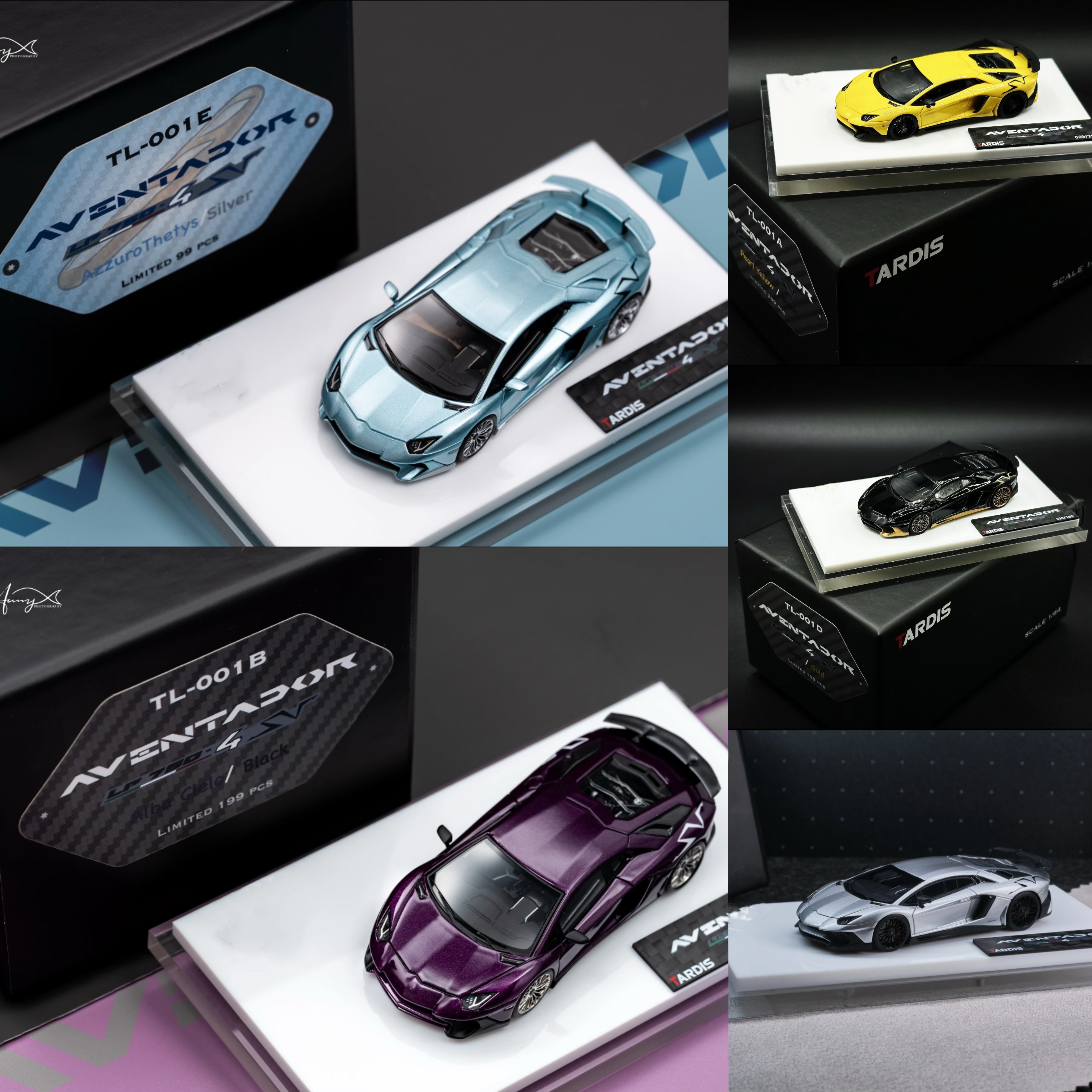 Tardis 1:64 AVENTADOR LP750-4SV Diecast Model Car Resin Limited