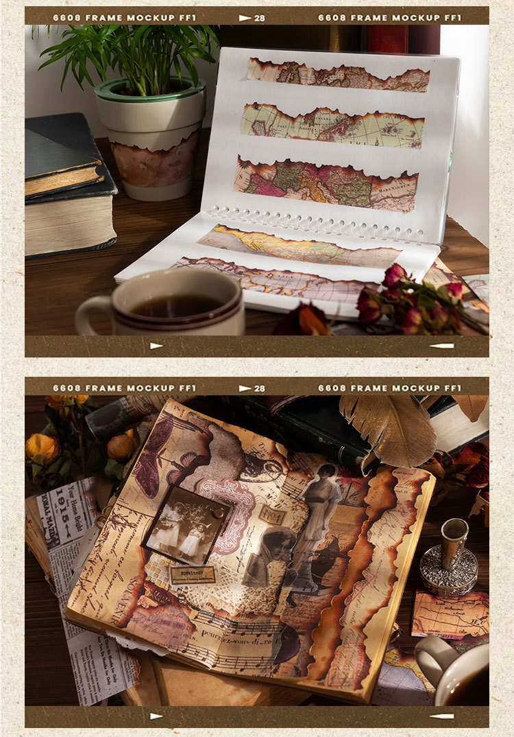 コラージュ素材 紙もの 素材紙 【1824】 ペーパー/紙もの素材 | 猫山