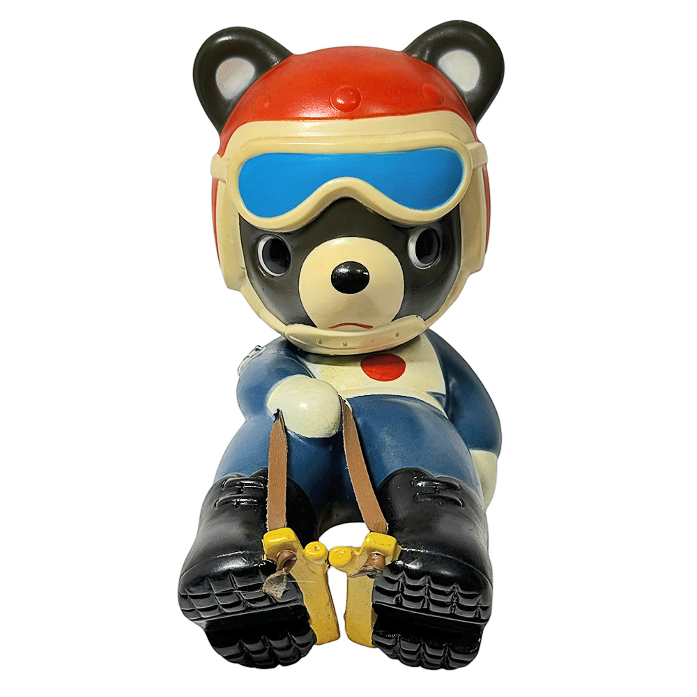 I】特大☆たくちゃん 貯金箱 アイスホッケー ソフビ人形 たくぎん