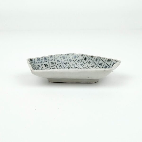 古伊万里 型紙摺印判 八角豆皿 5枚組 金直し有 古伊万里 型紙摺印判