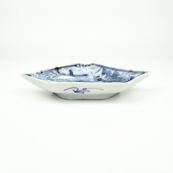 伊万里 染付型紙摺印判変形皿 五枚組 – 古美術西川