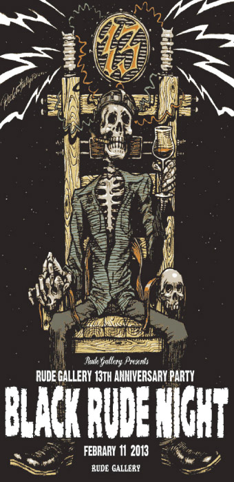 ロッキンジェリービーン RUDE GALLERY シルクスクリーンポスター 正規