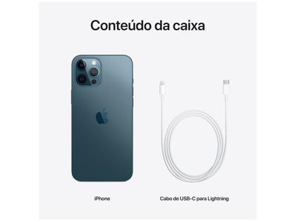 iPhone 12 Pro Max Apple 128GB - Azul-Pacífico 6,7” Câm. Tripla