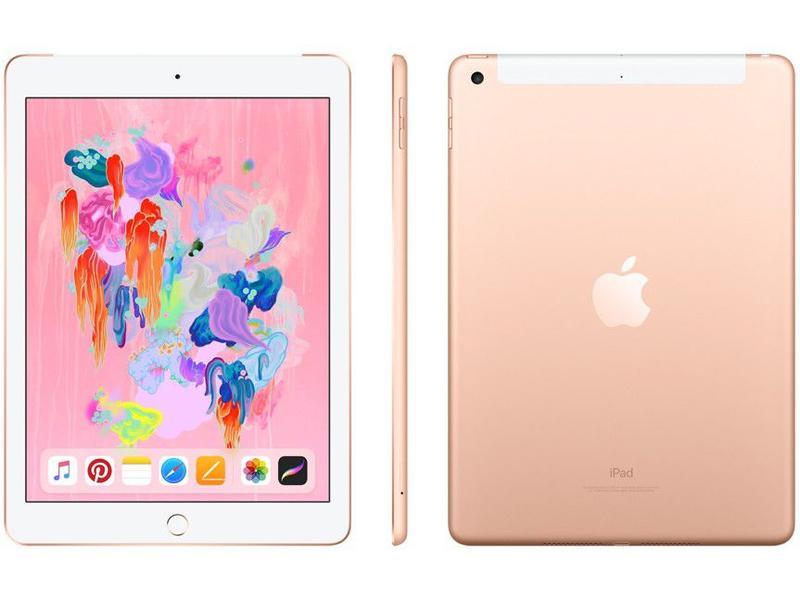 iPad 9,7” 6ª Geração Apple Wi-Fi + Cellular 32GB - Dourado - Apple