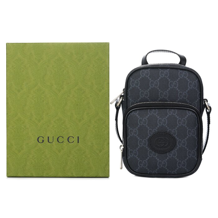 グッチ Gucci インターロッキング G ミニ ショルダーバッグ Black