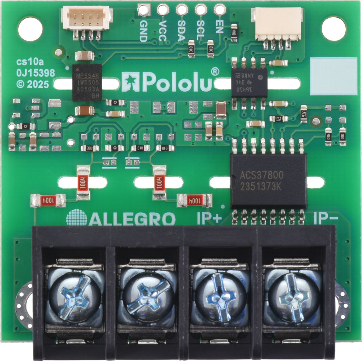 Pololu - ACS37800KMACTR-030B3-I2C Power Monitor Carrier with