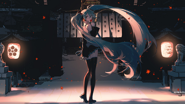 初音ミク KYOTO NIPPON FESTIVAL ポスター 初音ミク KYOTO NIPPON