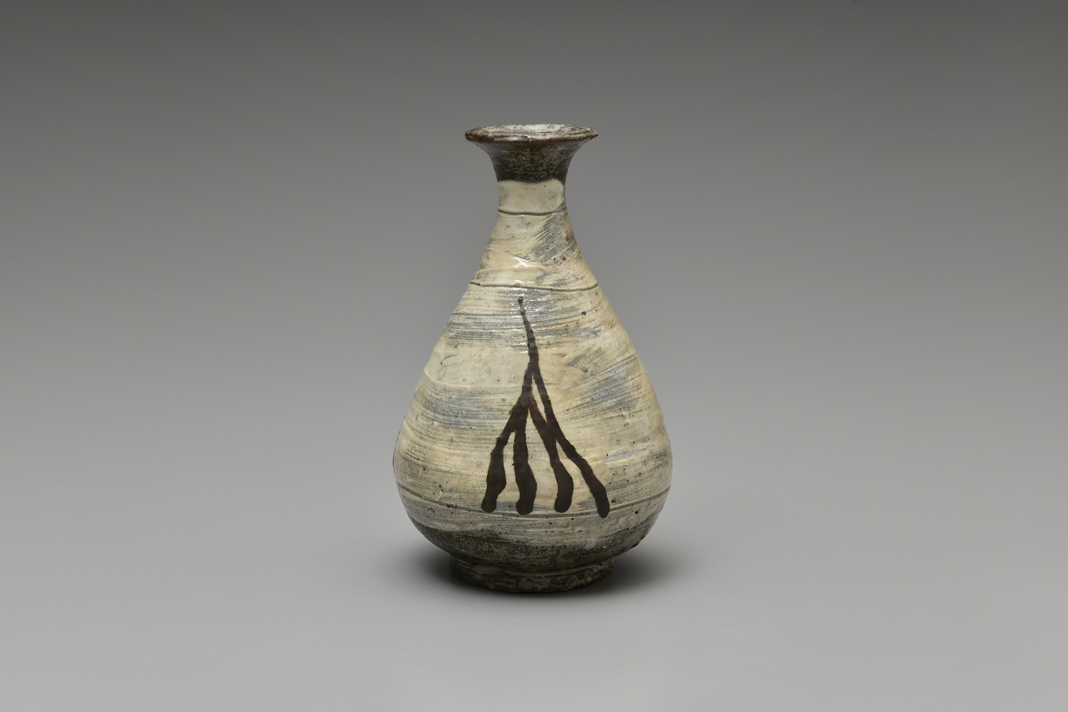 武末日臣 鉄絵徳利 鶏龍山徳利 刷毛目 高麗李朝 武末日