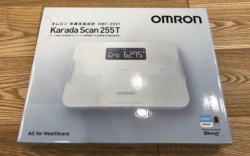 Bluetooth対応の体重計「HBF-255T」を購入！スマホアプリの使い勝手は