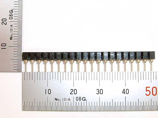 シングル専門、まるのみ 丸ピンIC用ソケット (シングル20P) 1×20