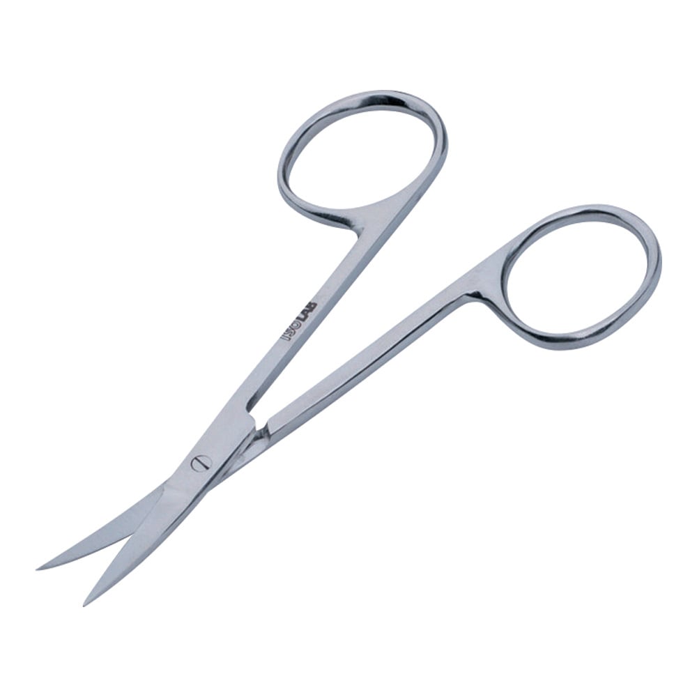 4-4436-01 実験用ハサミ（SUS304製）曲 048.26.130 【AXEL】 アズワン