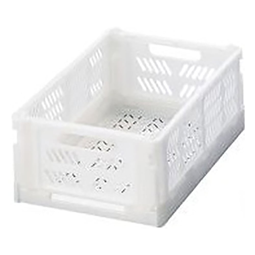 4-760-01 折りたたみコンテナ（コンパクト） ホワイト PC-SWH 【AXEL