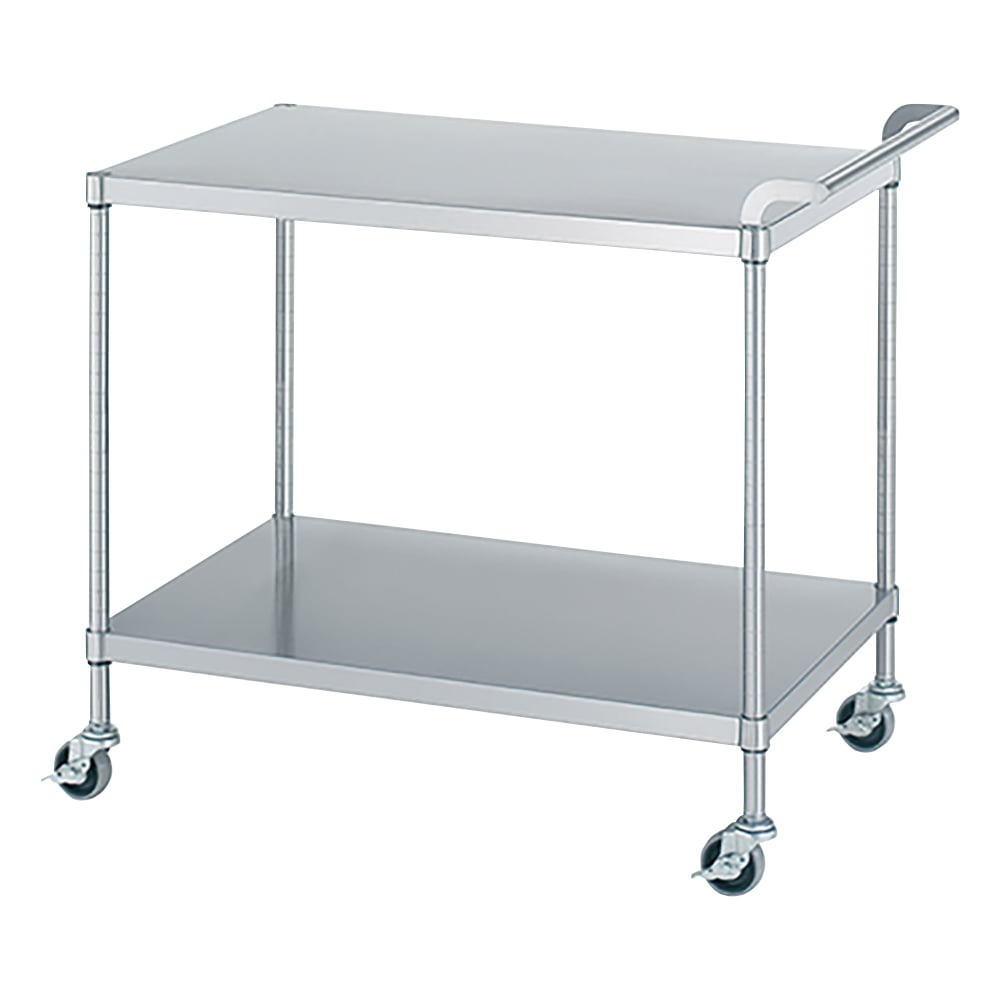 1-2474-15 ステンレスワゴン(SUS430) 900×600×800mm(棚2段) M02-9060