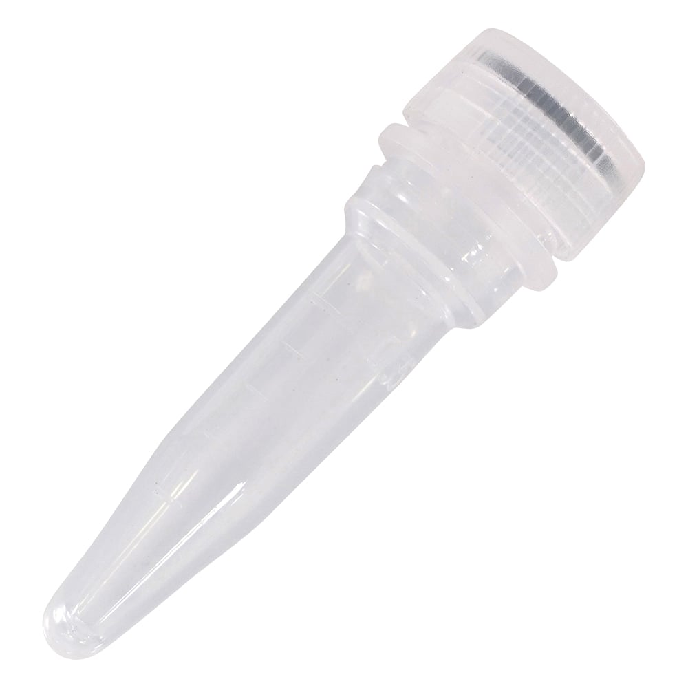 スーパークリアマイクロチューブ 2mL 自立型・滅菌済 500本入 /3-9994