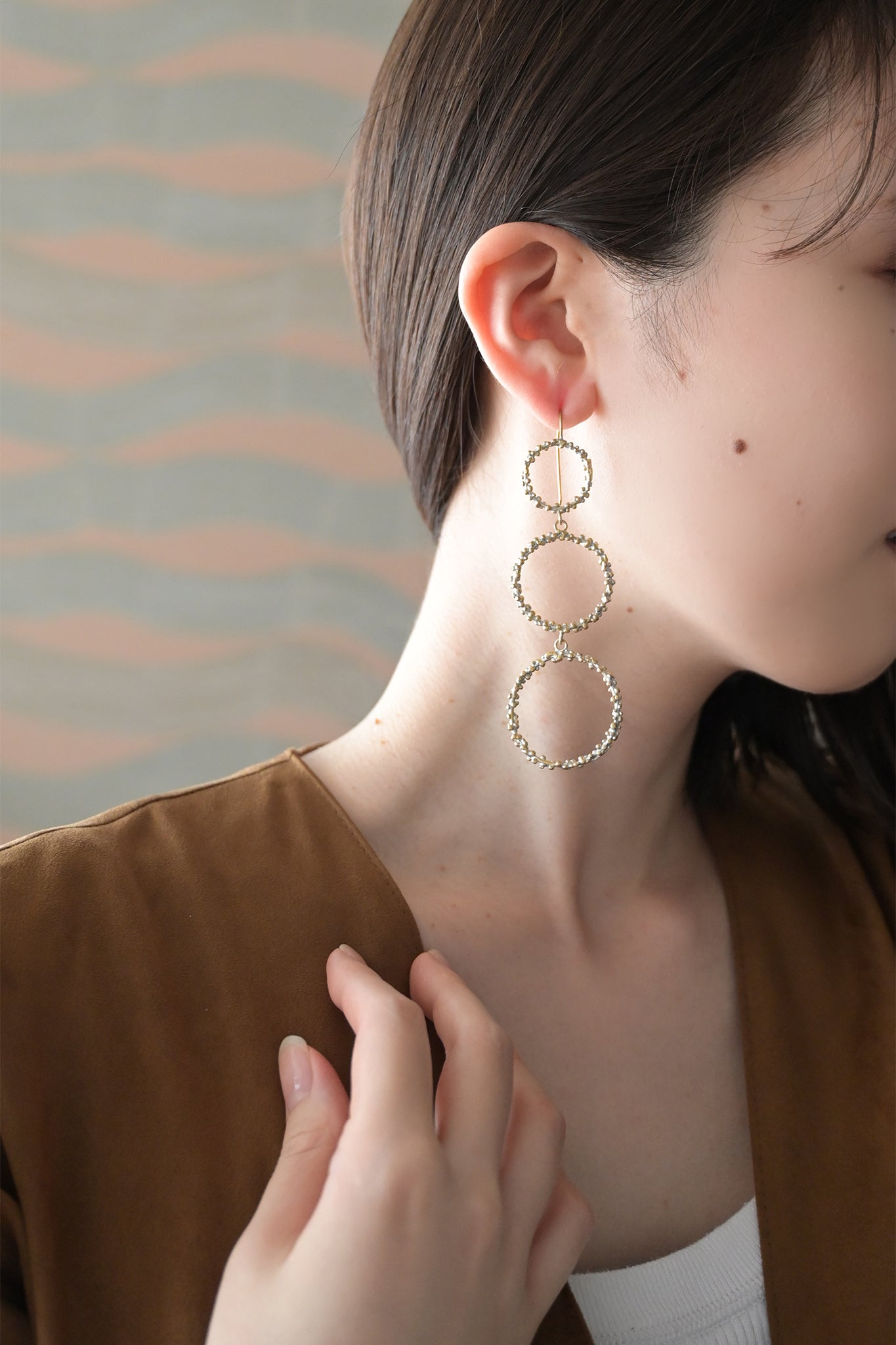 ダニエラデマルキDanielaDeMarchiアメジスト・ピアス・アッシュペー