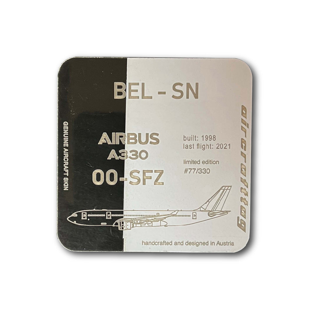 Coaster - Airbus A330 - OO-SFZ - Brussels Airlines – Aircrafttag