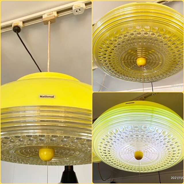 チューリップライト グリーン 昭和レトロ 照明 ペンダントライト 昭和
