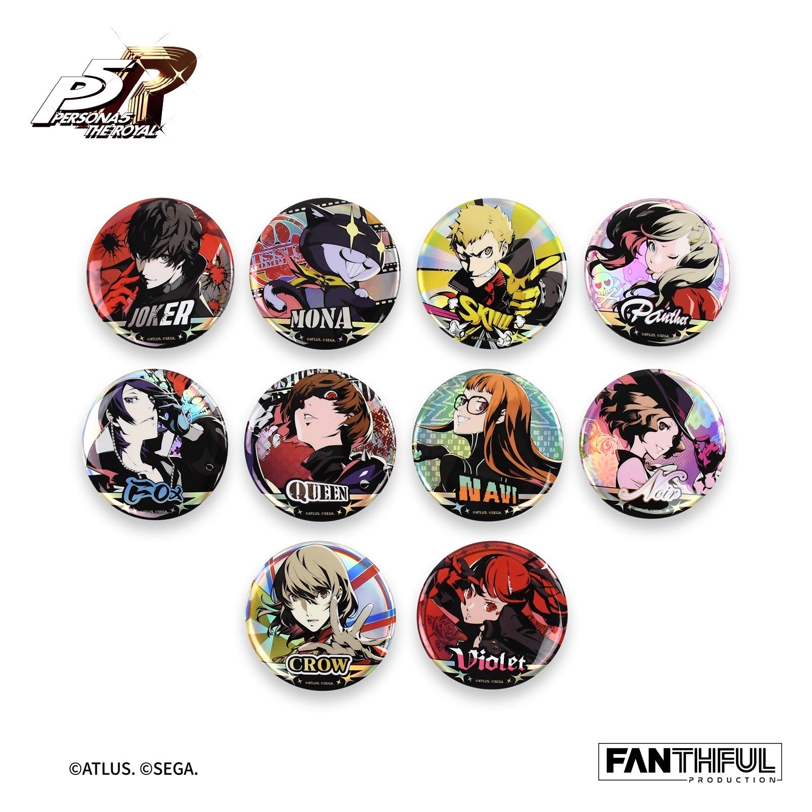 ペルソナ5 トレーディング Ani-Art 缶バッジ PERSONA5 the Animation