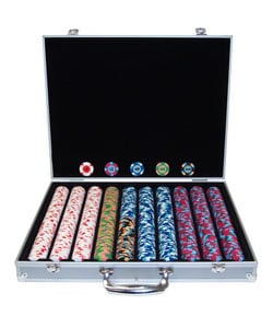 Paulson Top Hat & Cane 1000-pc Poker Chip Set with Aluminum Case