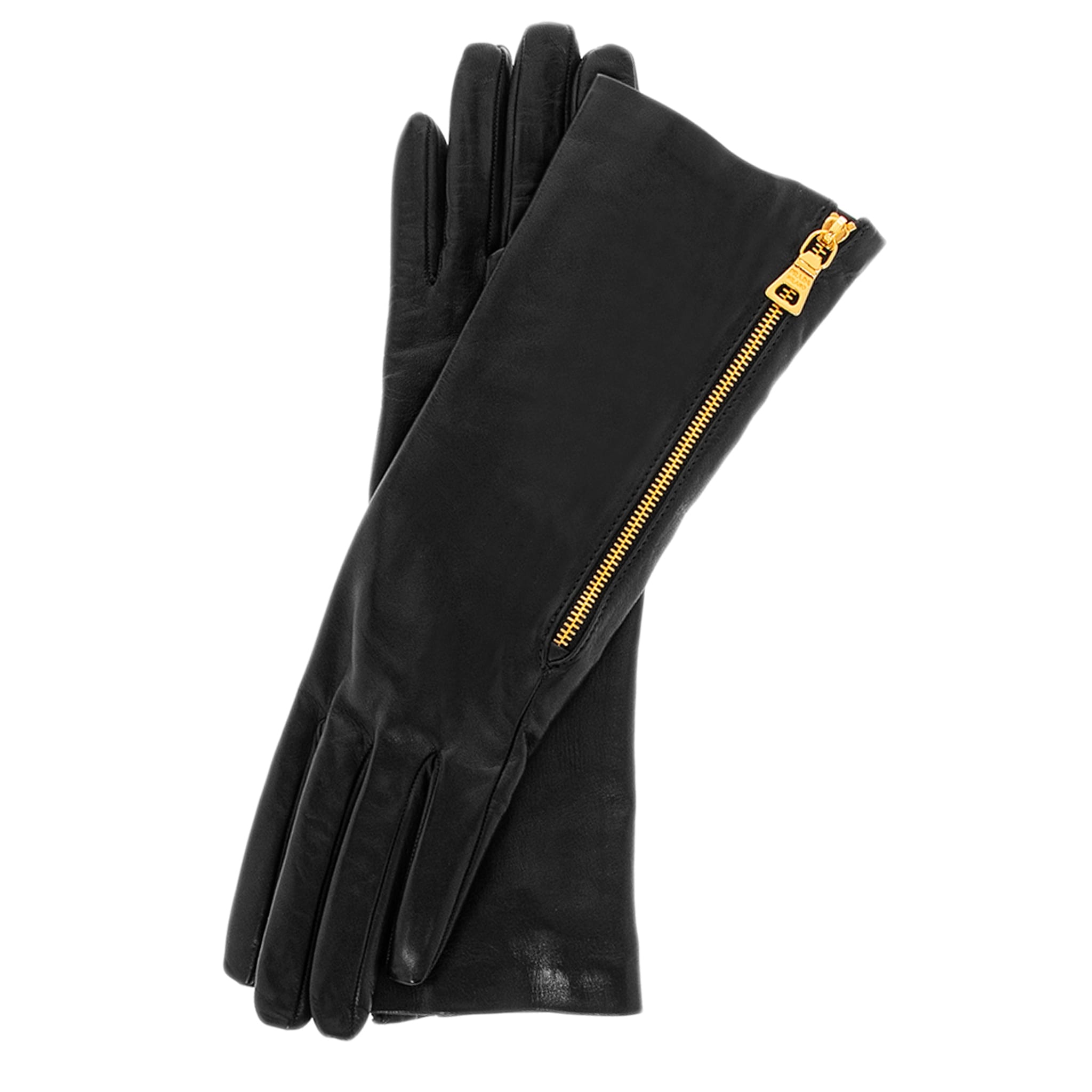 Prada Leather Gloves - On Sale - Overstock - 43580395