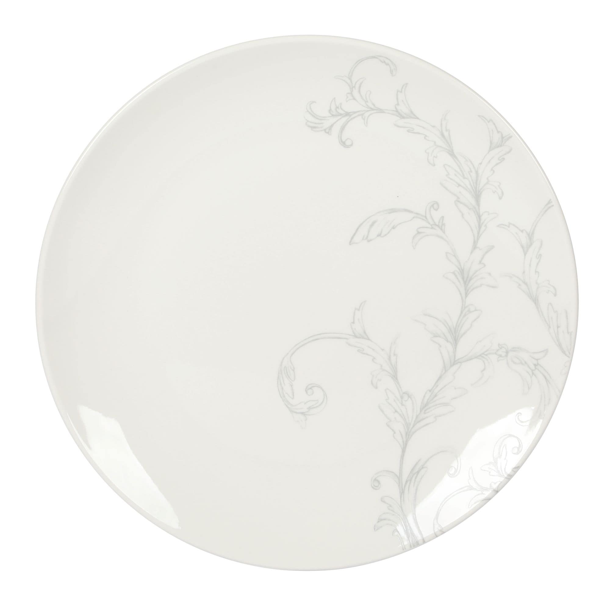 Martha Stewart Peony 12 Piece Porcelain Floral Dinnerware Set