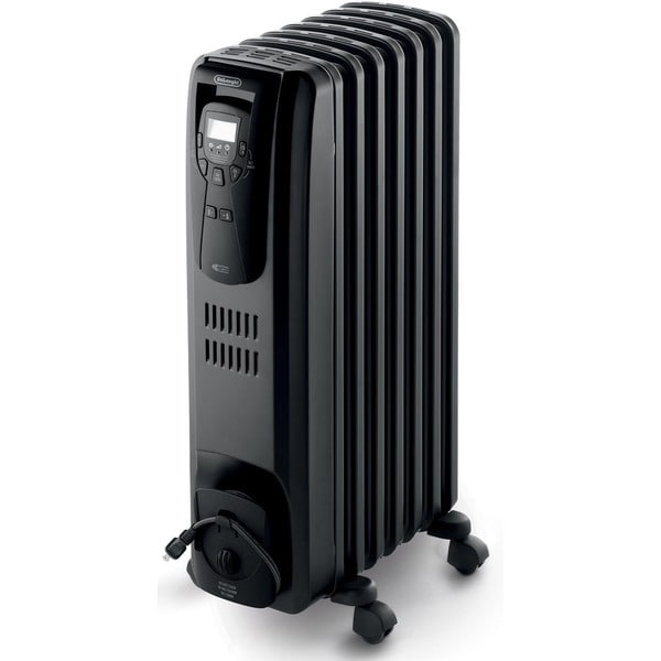 DeLonghi SafeHeat 1500-watt Black Portable Digital Oil-filled