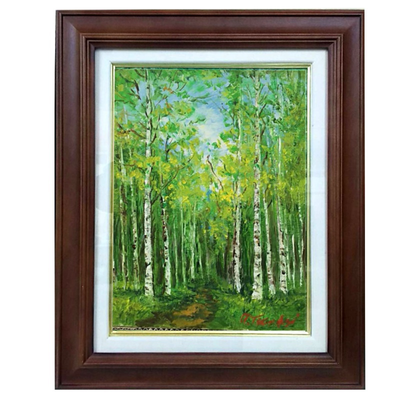 ☆ 高橋益之 ☆「 秋の道庁」油絵 F3号サイズ 新品！ ☆ 高橋益之