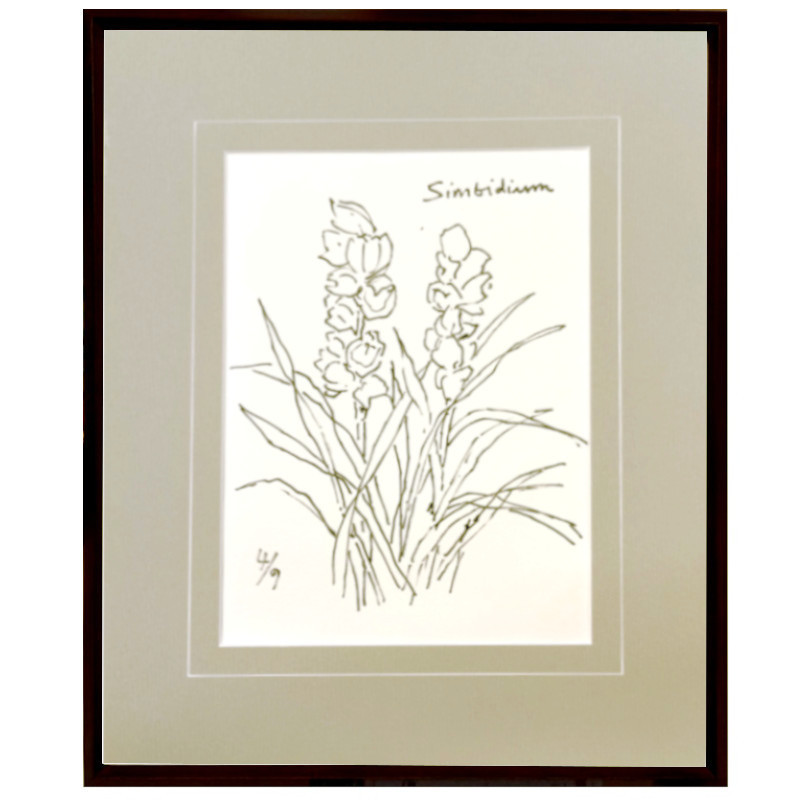 ☆坂本直行☆「木の実」水彩画 八ツサイズ 新品額！ ☆坂本直行